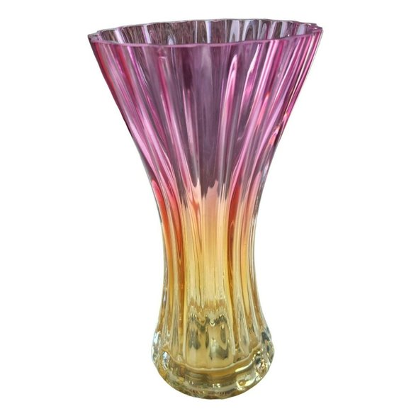 Teleflora Gift Accents Vintage Teleflora Gift Poland Art Glass Pink